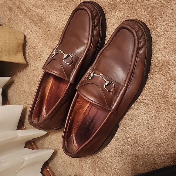 Gucci Horsebit Leather Loafers - Picture 1 of 15